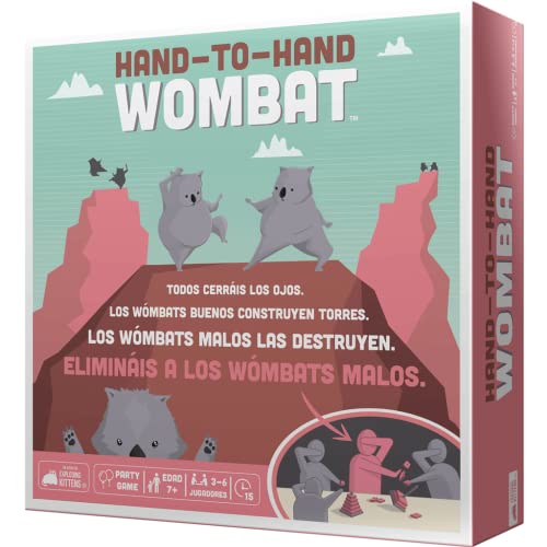 Exploding Kittens - Hand to Hand Wombat - Juego de Mesa en Español