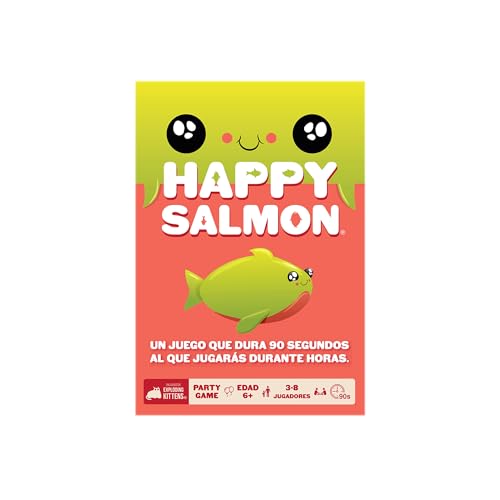 Exploding Kittens - Happy Salmon - Juego de Cartas en Español