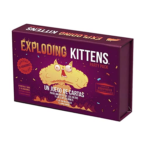 Exploding Kittens Party Pack - Juego de Mesa en Español, EKIEK04ES, 2-10 jugadores