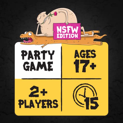 Exploding Kittens Poetry for Neanderthals NSFW Edition by Card Games for Adults & Teens- Fun Party Games