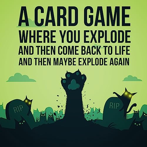 Exploding Kittens Zombie Kittens by Exploding Kittens - Card Games for Adults Teens & Kids - Fun Family Games
