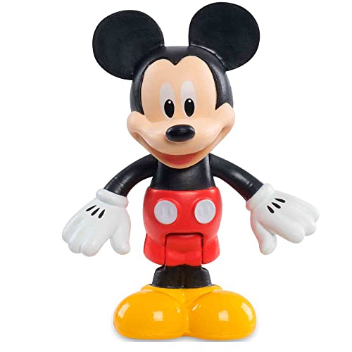 Famosa - Mickey, Pack de 5 Figuras articuladas de 8 cm, con Varios Personajes de Disney como Mickey Mouse, Minnie, Pluto, Goofy y el Pato Donald, para niños pequeños Desde los 3 años