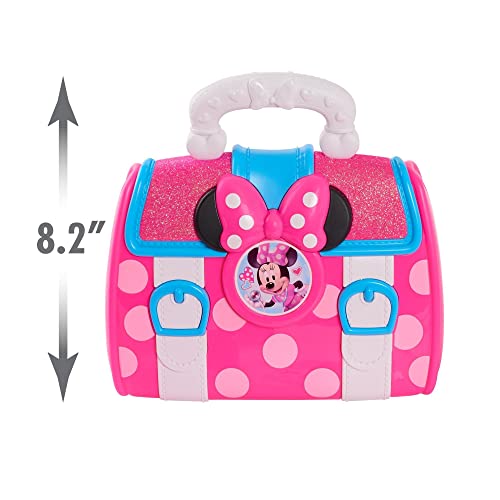 Famosa - Minnie Bow Care Doctor Bag Set, Set médico infantil, maletín con luz y sonido, y accesorios para jugar a los doctores como termómetro, jeringa y pegatinas de tiritas, desde 3 años, (MCN09000)
