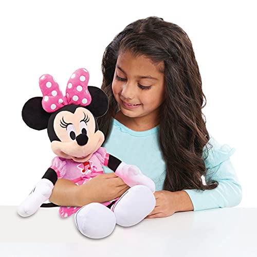 Famosa Softies - Peluche de Minnie Mouse musical, para abrazar, dormir y jugar, con música y luces, desde 12 meses, (MCN21000)