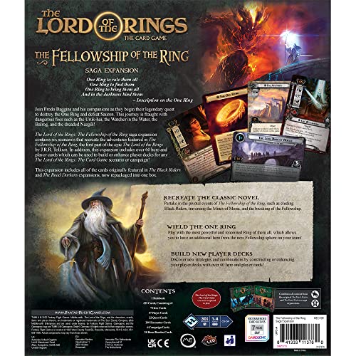 Fantasy Flight Games Fellowship of The Ring Saga Expansion: El Señor de los Anillos LCG Juego de Cartas Edades 13+ 1-4 Jugadores 30 Minutos Tiempo de Juego FFGMEC109