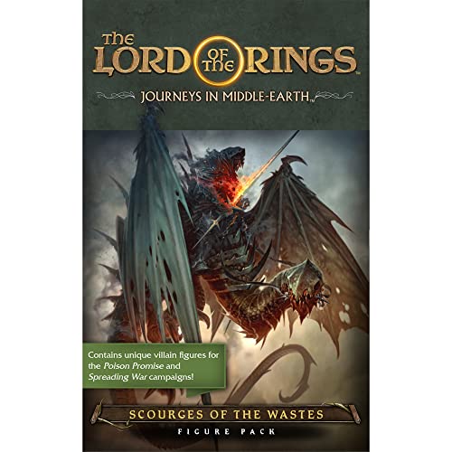 Fantasy Flight Games Paquete de figuras de Scourges of the Wastes: Lord Rings: Journeys in Middle-Earth Juego de mesa, cartas, a partir de 14 años, 1-5 jugadores, más de 60 minutos de tiempo de juego,