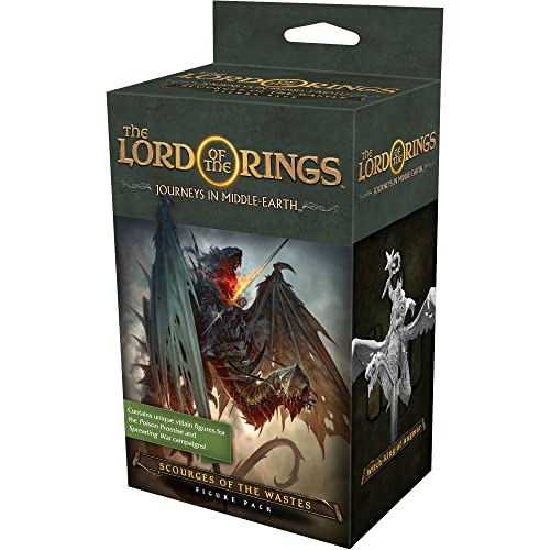 Fantasy Flight Games Paquete de figuras de Scourges of the Wastes: Lord Rings: Journeys in Middle-Earth Juego de mesa, cartas, a partir de 14 años, 1-5 jugadores, más de 60 minutos de tiempo de juego,