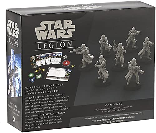 Fantasy Flight Games , Star Wars: Legion Snow Troopers Unit , Miniatures Game , Ages 14+ , 2 Players , 120-180 Minutes Playing Time
