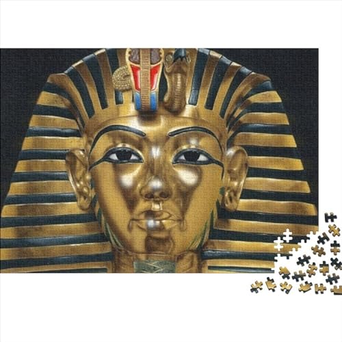 Faraón Egipcio Puzzle 500 Piezas para Adultos,colección De Desafíos,Pirámides egipcias Rompecabezas,Regalos De Rompecabezas Impresos Amigos 500pcs (52x38cm)