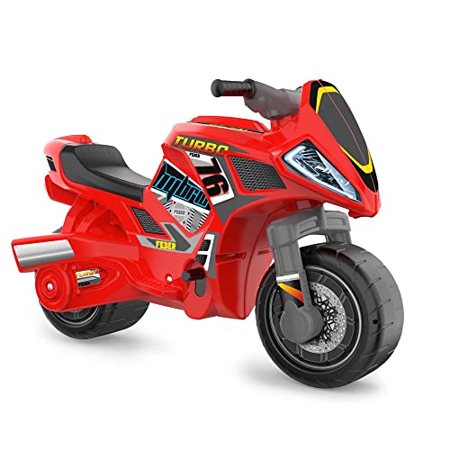 FEBER - Motofeber Turbo Hybrid 2 en 1, moto infantil con batería de 6 Voltios y correpasillos, para niños pequeños a partir de 3 años de edad, Famosa (800013781)