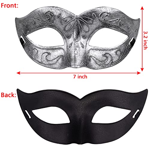 FEQO 48 Piezas Máscara Mascarada Venecianas Hombres Mujeres Máscara Vintage Mascarada Antique Mascaras Media Cara Máscara para Carnaval Halloween Disfraz