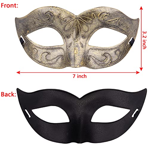 FEQO 64 Piezas Máscaras Venecianas Máscara Mascarada Vintage Antique Mascaras Media Cara para Hombres Mujeres Carnaval Halloween Disfraz