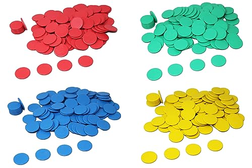 Fichas de juego verdes (100 piezas) de RE-Plastic® | Fichas contadoras Fichas marcadoras ø 25 mm
