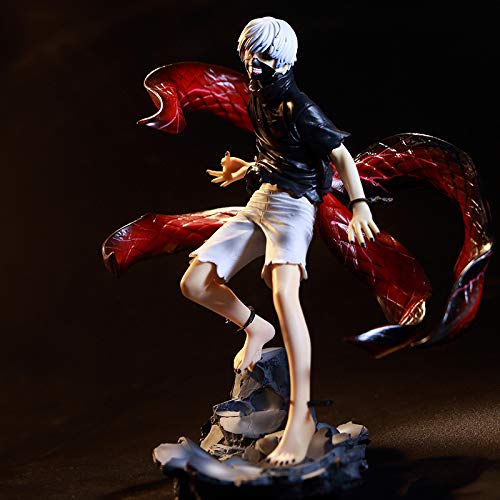 Figura de Tokyo Ghoul de Ken Kaneki, figura de acción de cabeza cambiable, figura movible, personaje de dibujos animados, modelo de estatua, adornos (exquisita caja)