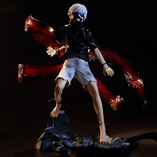 Figura de Tokyo Ghoul de Ken Kaneki, figura de acción de cabeza cambiable, figura movible, personaje de dibujos animados, modelo de estatua, adornos (exquisita caja)