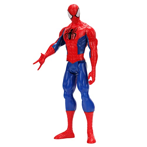 Figura Spider-Man, Marvel Titan Hero Series Spider-Man Figura de 29 cm Figuras de Acción Marvel, Spider-Man Figura, Juguetes de Spider-Man para niños a Partir de 4 años