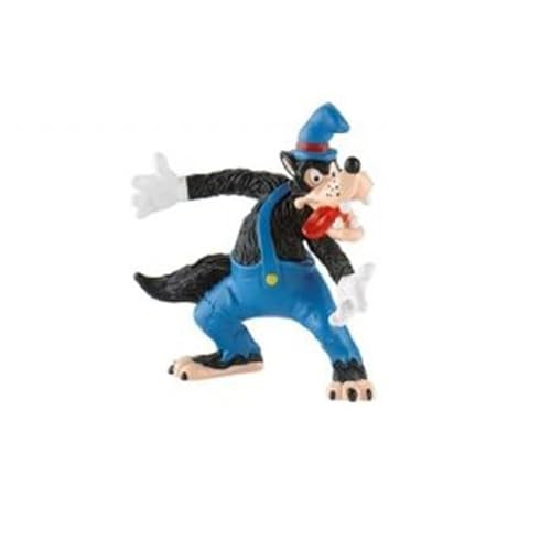 Figuras Disney Bullyland - Set de 3 cerditos Que Incluye: Lobo, Cerdito Herramientas, Cerdito Viloin y Cerdito Flauta - Sin PVC Poner en la Tartas de cumpleaños