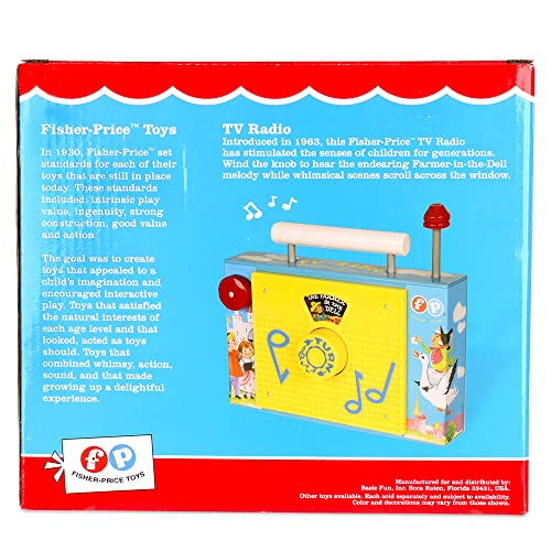Fisher Price Classics,TV y radio de juguete, Basic Fun, 1703, juguete interactivo para bebés para juegos de roles y de imitación, aptos para niños y niñas de a partir de 18 meses