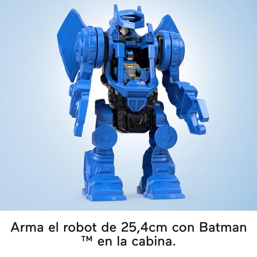 Fisher-Price Imaginext DC Super Friends Batman Centro de mando Robot set de juego con figuras y accesorios, juguete +3 años (Mattel HML02)