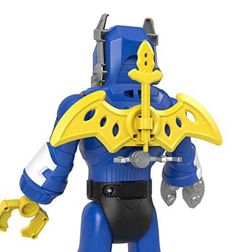 Fisher-Price Imaginext DC Super Friends Batman y Exo traje Robot con luces y sonidos, con figura y accesorios, juguete +3 años (Mattel HGX98)