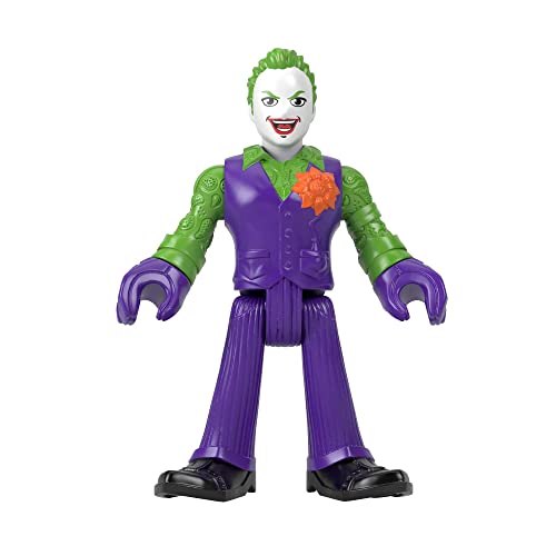 Fisher-Price Imaginext DC Super Friends Joker y LaffBot Robot con luces y sonidos, con figura y accesorios, juguete +3 años (Mattel HKN47)