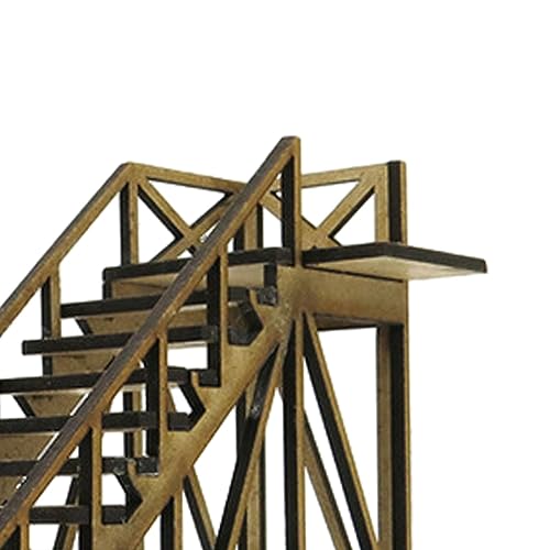 Fonowx de casa en Miniatura Hecha a Mano 1/72, desmontaje de Escena de Arquitectura para Modelo de ferrocarril, escaleras