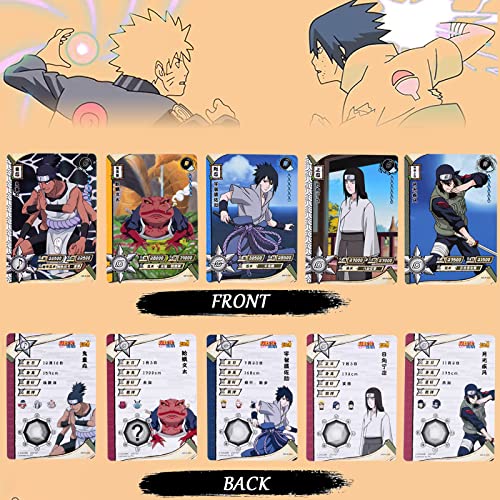 Forhome 180pcs NAR-uto Cartas de Anime 2rd Edition, Cartas Coleccionables, Juego Cartas, Regalos de Cumpleaños para Niños y Niñas (36 Paquetes, 5 Cartas/Paquete)