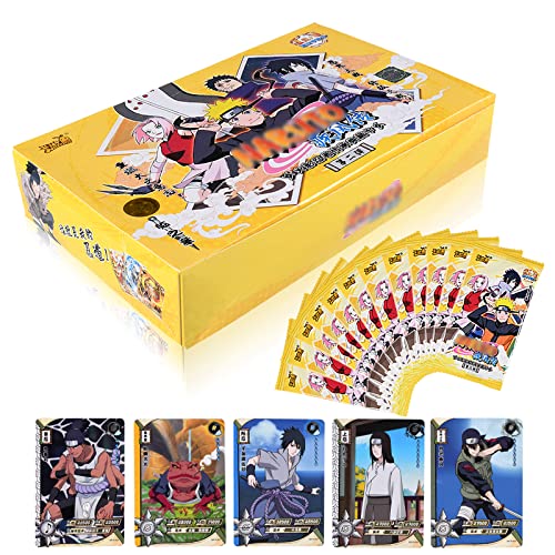 Forhome 180pcs NAR-uto Cartas de Anime 2rd Edition, Cartas Coleccionables, Juego Cartas, Regalos de Cumpleaños para Niños y Niñas (36 Paquetes, 5 Cartas/Paquete)