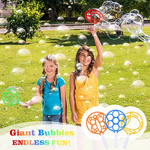 FORMIZON 24 Piezas Kit de Varita de Burbujas, Juego de Pompas de Jabón para Niños, Gigante Varita de Burbujas, Burbujas de Jabón Kit para Actividades al Aire Libre en Verano, Fiestas de Cumpleaños