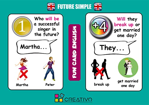 Fun Card English FUTURE SIMPLE (Grammar and Vocabulary Flashcards + Exciting Game)