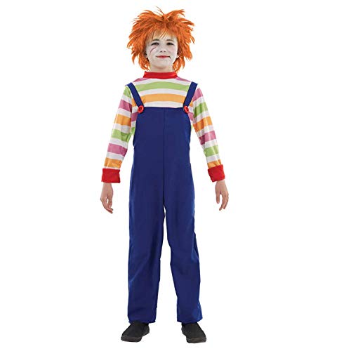 Fun Shack Disfraz Muñeco Asesino para Niños y Niñas, Disfraz Halloween Niño Chucky Talla XL