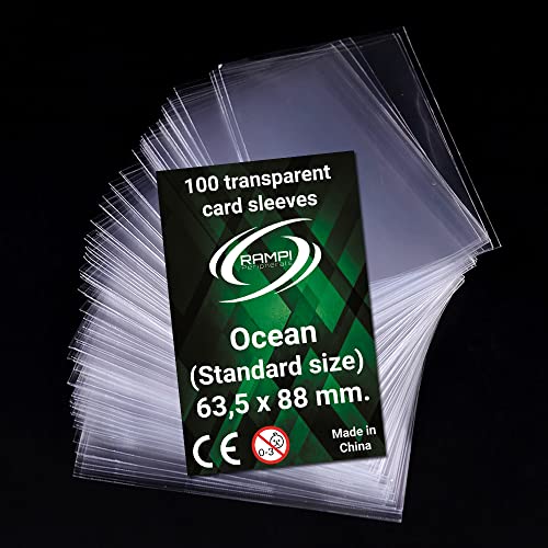Fundas transparentes para Cartas Estándar tipo Ocean 63,5 x 88 mm. (Pack de 100)