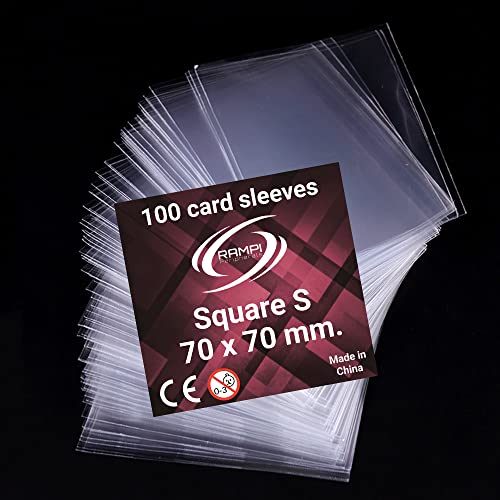 Fundas transparentes protectoras para cartas 70 x 70 mm. (Pack de 100) Square S
