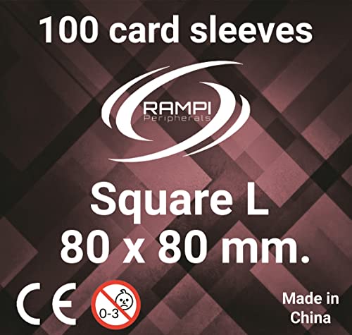 Fundas transparentes protectoras para cartas 80 x 80 mm. (Pack de 100) Square L