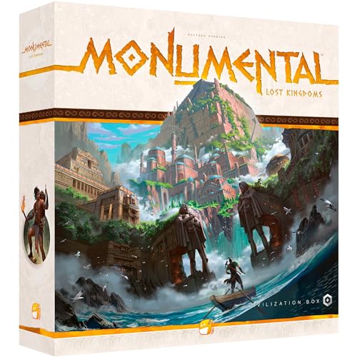 Funforge: Expansión Monumental Lost Kingdoms - Juego de mesa de civilización y construcción de mazos, añade un quinto jugador, a partir de 10 años, 1-5 jugadores, 90-120 minutos