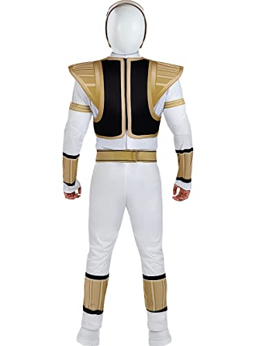 Funidelia | Casco Power Ranger Blanco para hombre Superhéroes, Dibujos Animados - Accesorios para adultos, accesorio para disfraz - Blanco