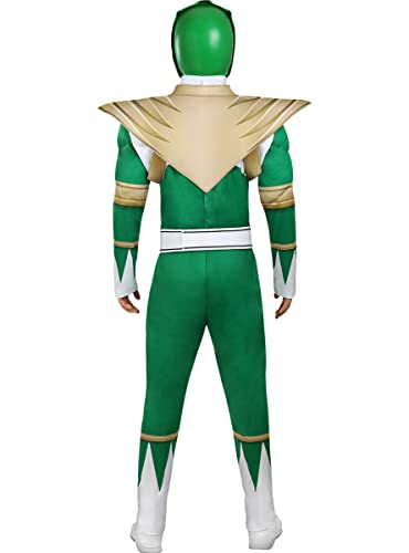 Funidelia | Casco Power Ranger Verde para hombre Superhéroes, Dibujos Animados - Accesorios para adultos, accesorio para disfraz - Verde