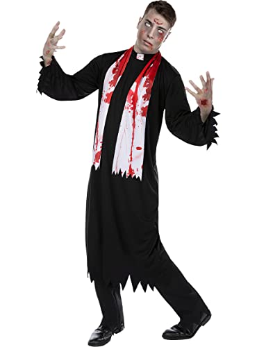 Funidelia | Disfraz de cura zombie para hombre Muerto Viviente, Halloween - Disfraz para adultos y divertidos accesorios para Fiestas, Carnaval y Halloween - Talla XXL - Negro