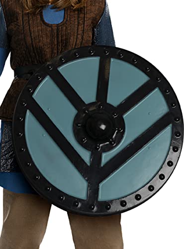 Funidelia | Escudo de Lagertha - Vikings Oficial para Hombre y Mujer ▶ Vikings, Vikingos, Bárbaro, Nórdico - Color: Azul, Accesorio para Disfraz - Licencia: 100% Oficial