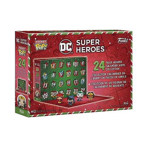 Funko Advent Calendar: DC 2023 - Superman - DC Comics - 24 Días de Sorpresas - Minifigura de Vinilo Coleccionables - Caja Misteriosa - Idea de Regalo - Holiday Xmas para Chicas y Chicos