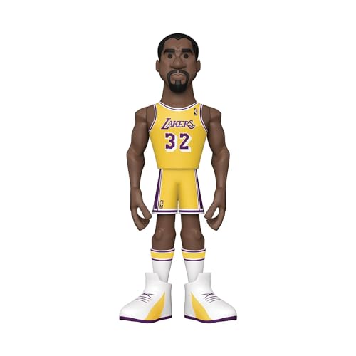 Funko Gold 5" NBA Legends: Lakers - Magic Johnson - 1/6 de Probabilidades de Obtener la RARA Variante Chase - Figura de Acción de Vinilo Coleccionable - Idea de Regalo de Cumpleaños y Exhibir