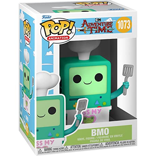 Funko Hora de aventuras - BMO Cook Pop! Figura de vinilo (incluye funda protectora compatible con Pop Box)