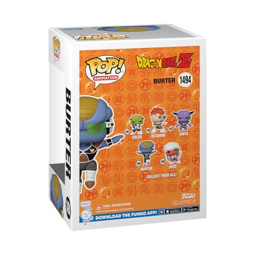 Funko POP! Animation: Dragon Ball Z - Burter, 4-inch, Anime, Collectible, Toys - Figuras Miniaturas Coleccionables Para Exhibición - Idea De Regalo - Mercancía Oficial - Fans De Anime