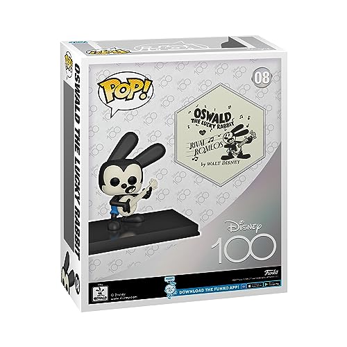 Funko Pop! Art Cover: Disney 100 - Oswald The Lucky Rabbit - Figura de Vinilo Coleccionable - Idea de Regalo- Mercancia Oficial - Juguetes para Niños y Adultos - Muñeco para Coleccionistas