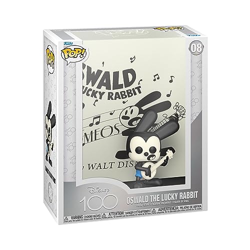 Funko Pop! Art Cover: Disney 100 - Oswald The Lucky Rabbit - Figura de Vinilo Coleccionable - Idea de Regalo- Mercancia Oficial - Juguetes para Niños y Adultos - Muñeco para Coleccionistas
