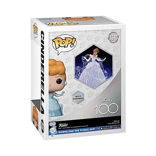 Funko Pop! Disney: Disney 100 - Cinderella - Figura de Vinilo Coleccionable - Idea de Regalo- Mercancia Oficial - Juguetes para Niños y Adultos - Muñeco para Coleccionistas y Exposición