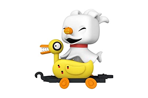 Funko Pop! Disney: Nightmare Before Christmas Train-Zero In Duck Cart - The Nightmare Before Christmas - Exclusiva Amazon - Figura de Vinilo Coleccionable - Idea de Regalo- Mercancia Oficial