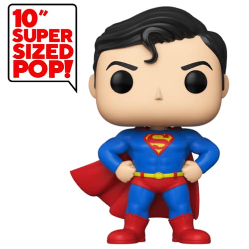 Funko Pop- Figura Pop DC Comics Superman Exclusive 25CM Muñecos cabezones, Multicolor (FUNKO-51263)