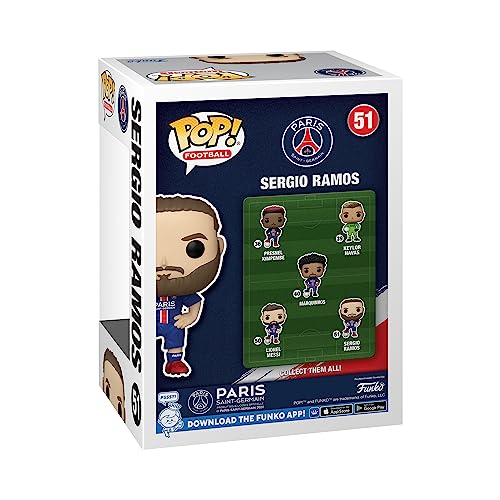 Funko Pop! Football: PSG - Sergio Ramos - Paris Saint-Germain - Figura de Vinilo Coleccionable - Idea de Regalo- Mercancia Oficial - Juguetes para Niños y Adultos - Sports Fans