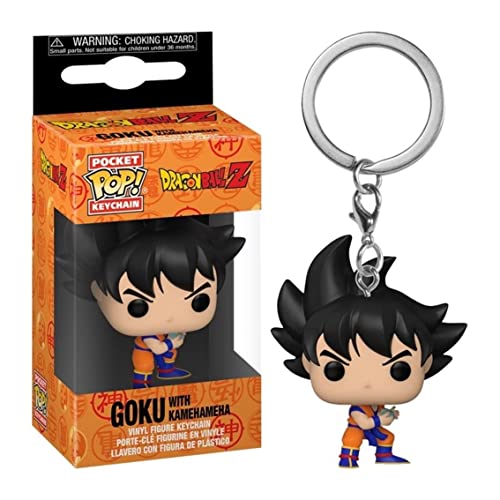 Funko Pop! Keychain: DBZ - Goku With Kamehameha - Dragon Ball Z - Minifigura de Vinilo Coleccionable Llavero Original - Relleno de Calcetines - Idea de Regalo- Mercancia Oficial - Anime Fans